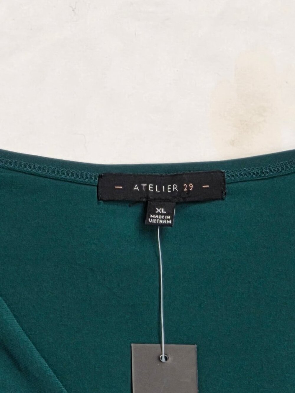 emerald green blouse womens size XL Atelier 29 - Picture 2 of 4